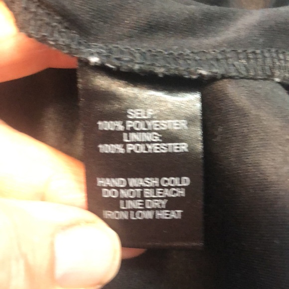 Lulus Black Mini Dress Peasant Style Puffed Sleeve w/Tie Sheer Wide Lace Border - Picture 8 of 9